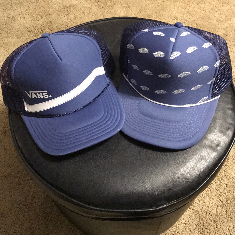 Navy & White Vans Trucker Hats